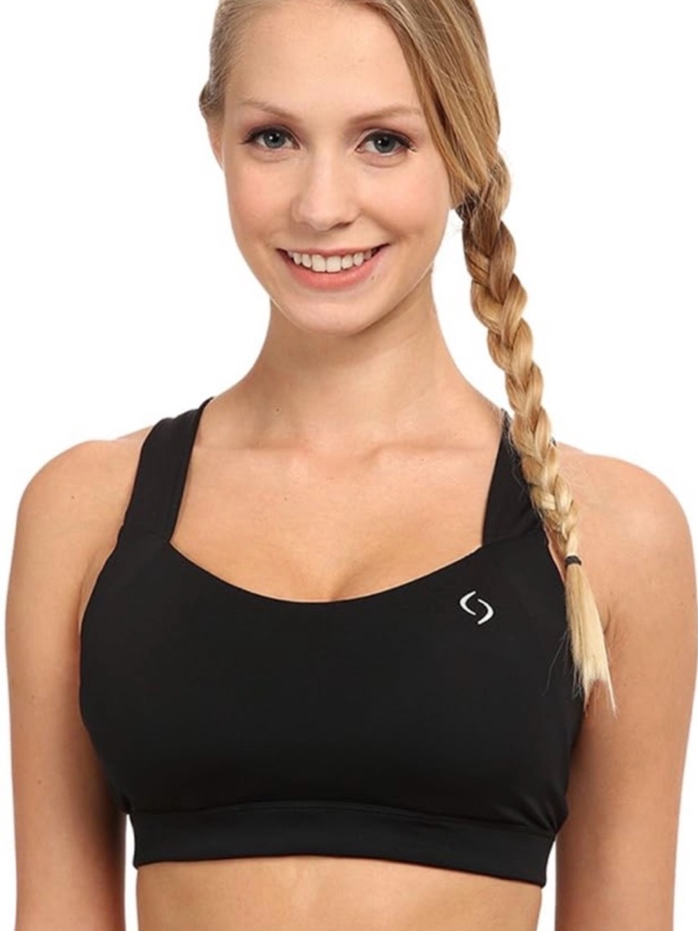 Brooks Black Uplift Crossback Sports Bra, size XL